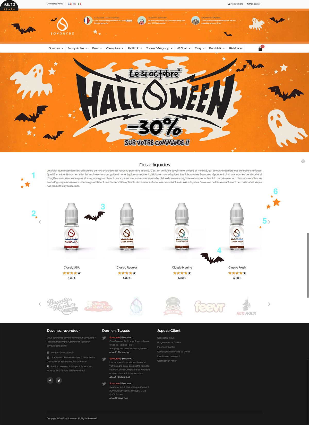 Creation campagne marrketing eshop halloween savourea