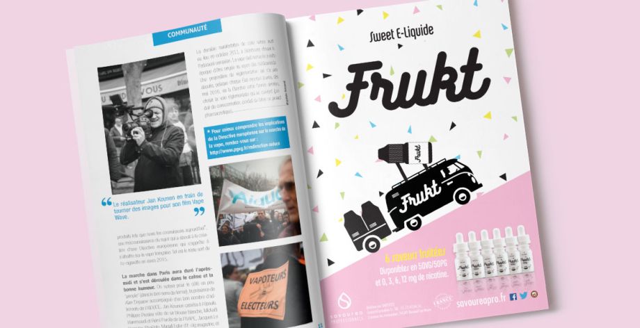 Creation publicité presse frukt