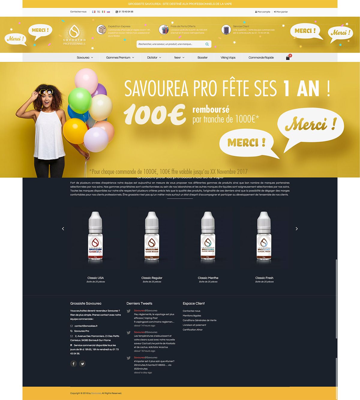 Creation campagne marketing site 1 an savourea pro